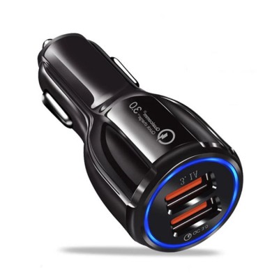 QC3.0 Car Charger For Mobile Phone Dual USB Car Charger quick charge 3.0 Fast Charging Adapter Mini car Phone USB Charger